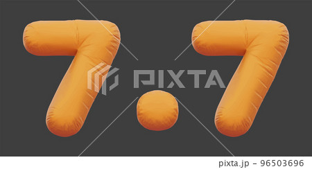 7.7 sale golden inflatable Helium foil numbers bread balloons style. vector illustration eps10 7.7 sale golden inflatable Helium foil numbers bread balloons style. vector illustration eps10 96503696