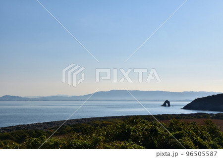 相島の名勝鼻栗背 福岡 相島の名勝鼻栗背 福岡 96505587