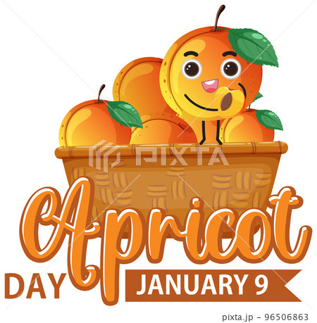 National apricot day icon 96506863