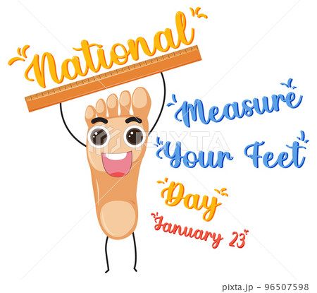 National Measure Your Feet Day Banner Design National Measure Your Feet Day Banner Design 96507598