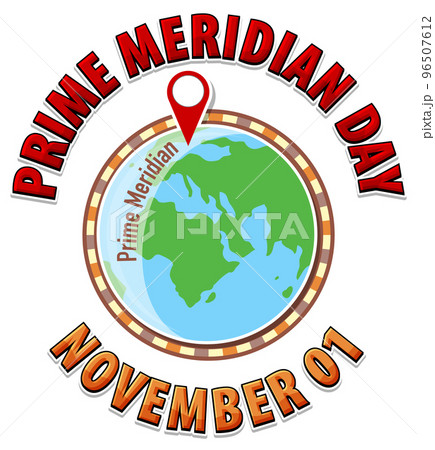 Prime Meridian Day Logo Concept 96507612