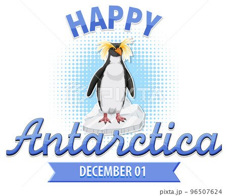 Happy Antarctica day poster design Happy Antarctica day poster design 96507624