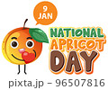 National apricot day icon 96507816