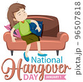 National hangover day January icon 96507818