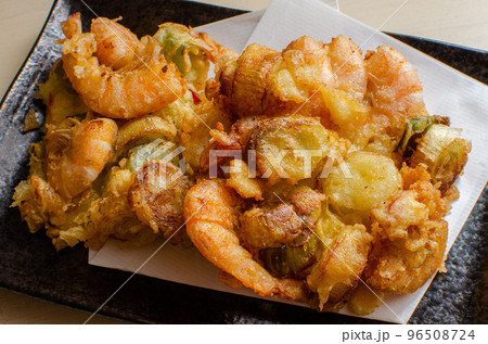 芝エビと長ネギのかき揚げ（手作り） 96508724