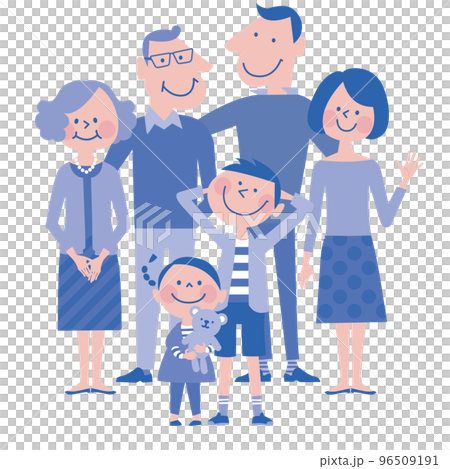 Smart B family 3 generations 6 people (blue) 4 96509191