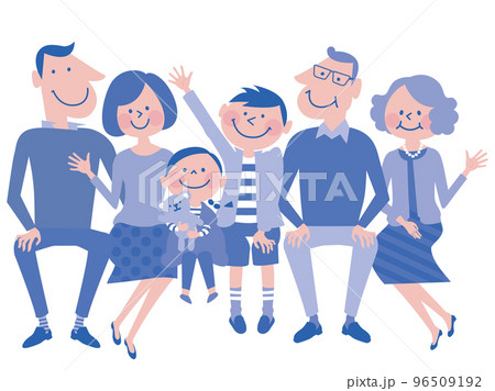 スマートB家族3世代6人(ブルー系）5 96509192