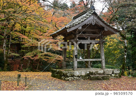 紅葉に囲まれた兵庫県丹波市の高源寺 鐘楼 紅葉に囲まれた兵庫県丹波市の高源寺 鐘楼 96509570