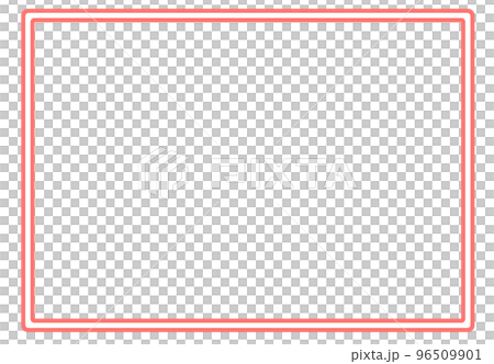 Simple line frame red 96509901