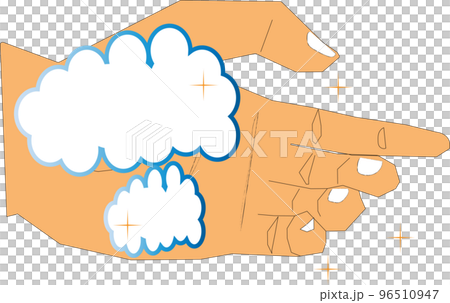 Illustration of bubbles on hands Illustration of bubbles on hands 96510947