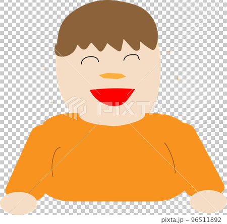 一個微笑的人的插圖 一個微笑的人的插圖 96511892