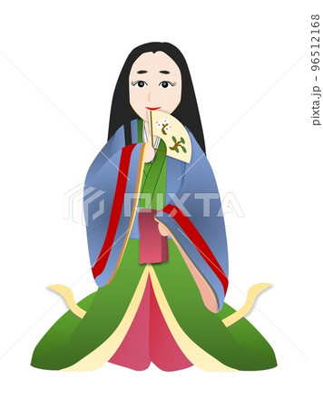 平安貴族の女性（唐衣＆扇） 96512168
