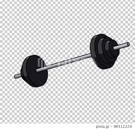 illustration of barbell diagonal 96512229