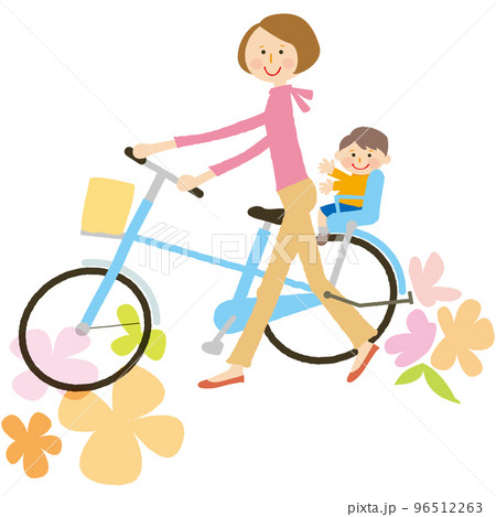 自転車の親子 96512263