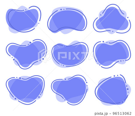 Vector varied abstract shapes. Colorful backgrounds, frames for advertising text. Modern design of business cards, idea of backdrop for flyer or brochure, invitations, gift cards. Vector varied abstract shapes. Colorful backgrounds, frames for advertising text. Modern design of business cards, idea of backdrop for flyer or brochure, invitations, gift cards. 96513062