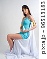 Attractive girl in Ancient Egyptian Cleopatra role 96513183