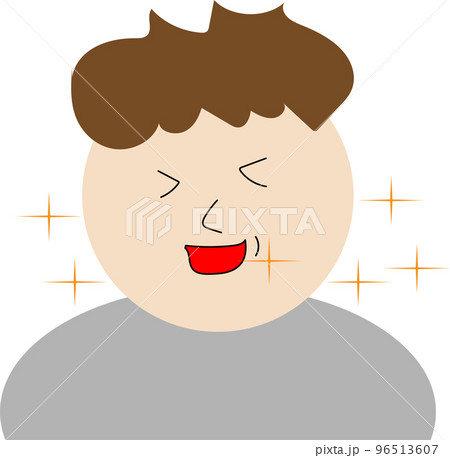 笑顔の男性のイラスト 笑顔の男性のイラスト 96513607