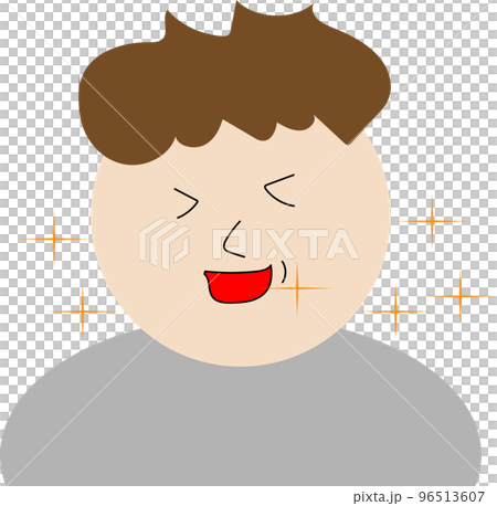 笑顔の男性のイラスト 笑顔の男性のイラスト 96513607
