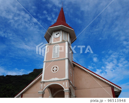 教会 タヒチ ボラボラ島 観光 教会 タヒチ ボラボラ島 観光 96513948