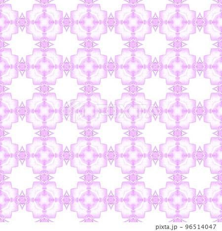 Hand painted tiled watercolor border. Purple indelible boho chic summer design. Tiled watercolor background. Textile ready curious print, swimwear fabric, wallpaper, wrapping. Hand painted tiled watercolor border. Purple indelible boho chic summer design. Tiled watercolor background. Textile ready curious print, swimwear fabric, wallpaper, wrapping. 96514047