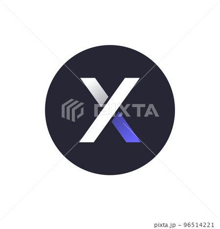 dYdX Token (DYDX) icon isolated on white...のイラスト素材 [96514221] - PIXTA