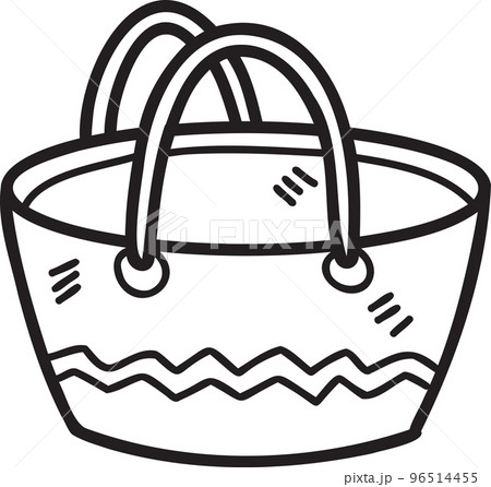 Hand Drawn cloth bags for shopping illustration Hand Drawn cloth bags for shopping illustration 96514455