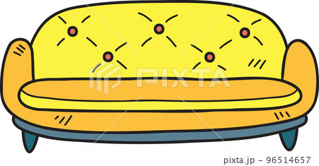 Hand Drawn Sofa or couch illustration Hand Drawn Sofa or couch illustration 96514657