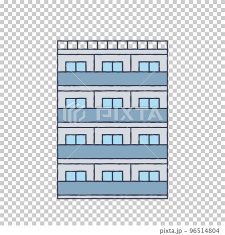簡單的建築插畫 96514804