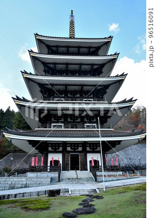長楽寺[但馬大佛](五重塔)　【兵庫県美方郡香美町香住区】 96516091