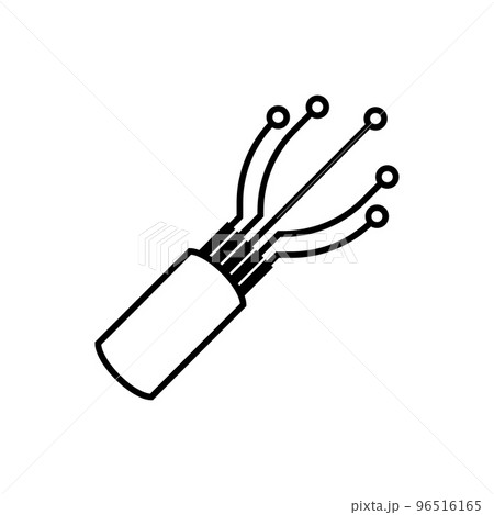 Viber optic cable icon 96516165