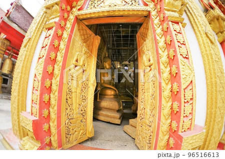 Temple "Wat Lat Phrao" in Bangkok, Thailand 96516613