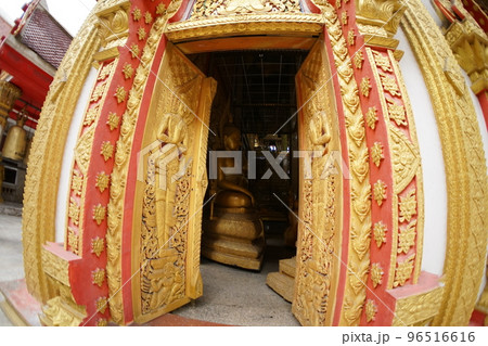 Temple "Wat Lat Phrao" in Bangkok, Thailand 96516616