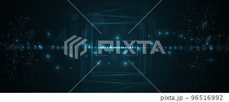 Quantum processing. Deep learning artificial intelligence. Future new technology for business or science presentation Quantum processing. Deep learning artificial intelligence. Future new technology for business or science presentation 96516992