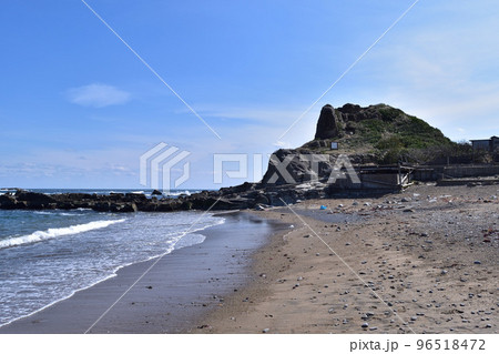 銚子・海鹿島海水浴場と大岩 銚子・海鹿島海水浴場と大岩 96518472