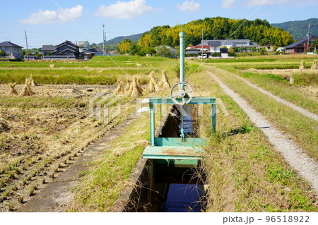 農業用水路の水門／スライドゲート 96518922