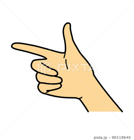 手　ジェスチャー　指示 96519640