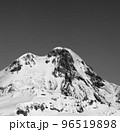 Black and white Mount Kazbek in winter 96519898
