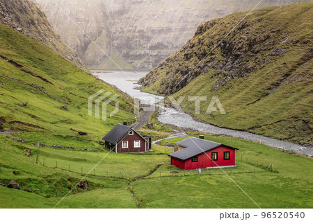 faroe island isolated buildings faroe island isolated buildings 96520540