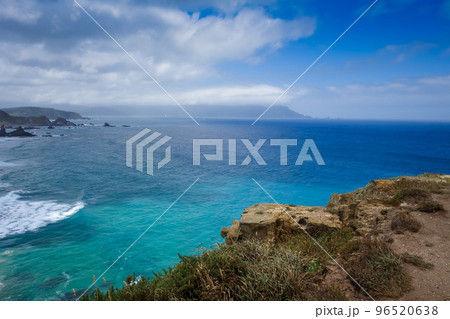 Ortigueira cliffs and atlantic ocean, Galicia, Spain 96520638