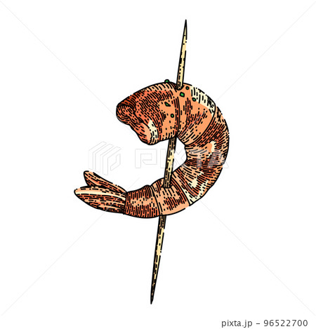 shrimp fried sketch hand drawn vector shrimp fried sketch hand drawn vector 96522700