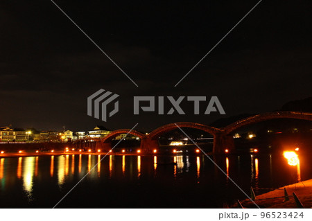 錦帯橋 日本観光！山口県岩国市横山　日本の四季　Kintaikyo Bridge 96523424