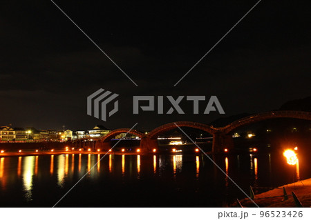 錦帯橋 日本観光！山口県岩国市横山　日本の四季　Kintaikyo Bridge 96523426