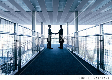 握手をする二人のビジネスマン 96524695