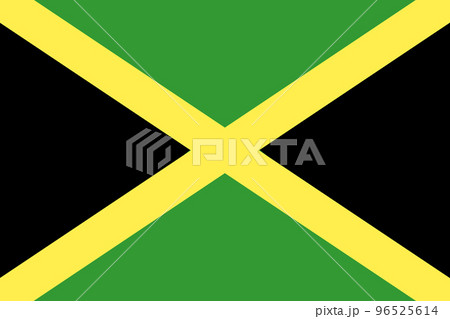 ジャマイカ　国旗 96525614
