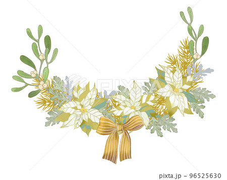 白いポインセチアの装飾 白いポインセチアの装飾 96525630