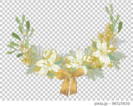 白いポインセチアの装飾 白いポインセチアの装飾 96525630