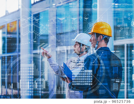 作業着を着た30代の男性 作業着を着た30代の男性 96525736