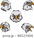 eagle, color, logo, soaring eagle, bird, portrait, vector, image, isolated, sign for companies, sports team 96525906