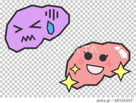 健康な膵臓と病気で不健康な膵臓のイラスト 健康な膵臓と病気で不健康な膵臓のイラスト 96526397