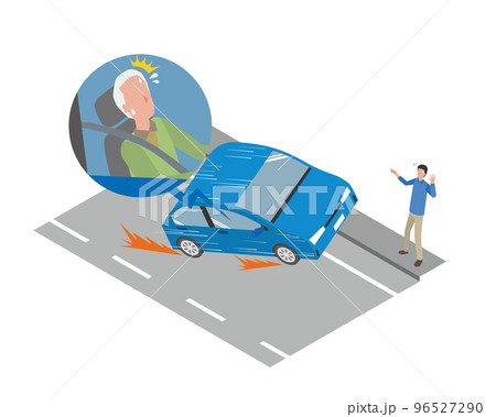 高齢者が運転する自動車の暴走事故 96527290